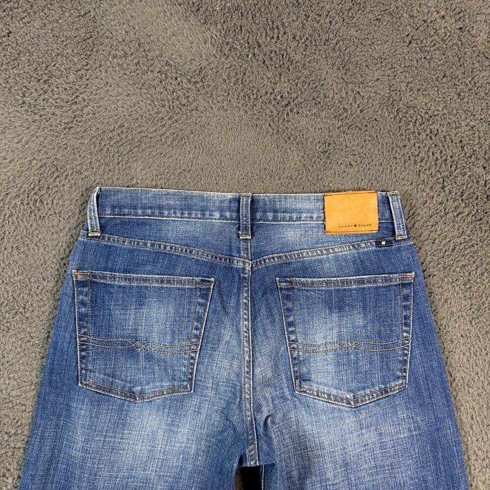 Lucky Brand Jeans Mens 31x32 Blue 363 Vintage Straight Fit Dark Wash Denim Pants - Picture 10 of 15
